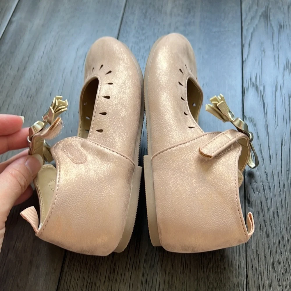 Koalakids Shimmery like blushy pink/Gold dress shoes